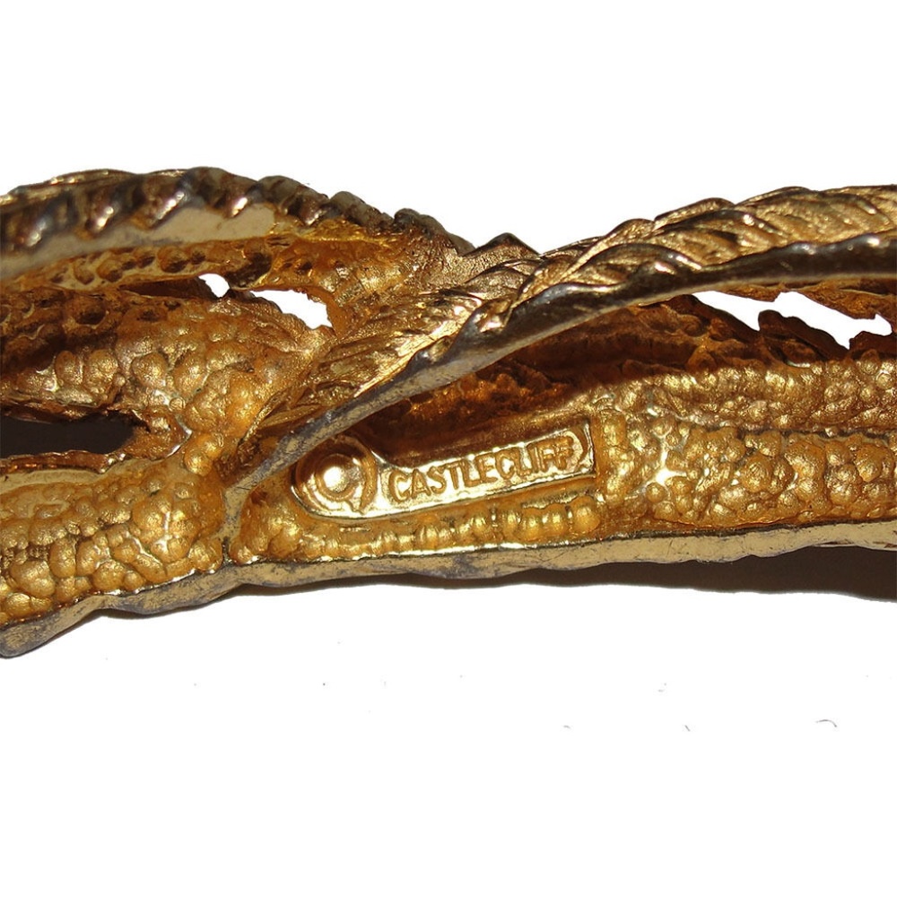 Castlecliff Interlocking Feather Bangle - image 3